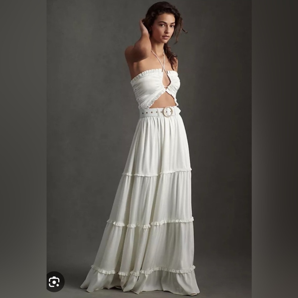 V. Chapman White Penelope Maxi Dress